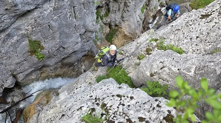 Wasserfall Klettersteig  | © DAV Allgäu-Immenstadt 