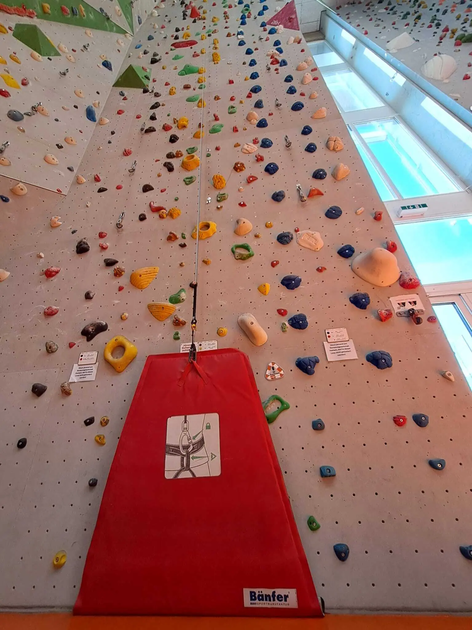 Autobelay Frontalansicht | © DAV Allgäu-Immenstadt