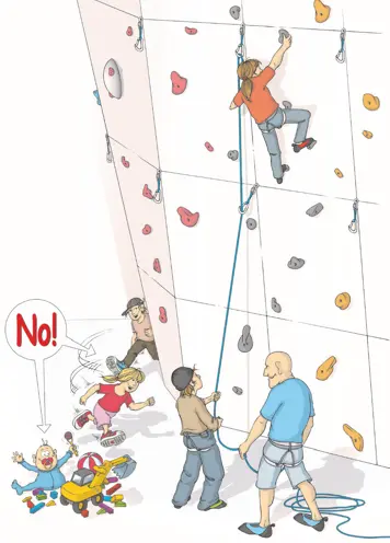 Hallenregeln: Kein Spielplatz für Kinder | © DAV